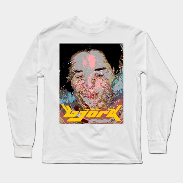 bJoRk - Tribute artwerk Long Sleeve T-Shirt by Aprilskies